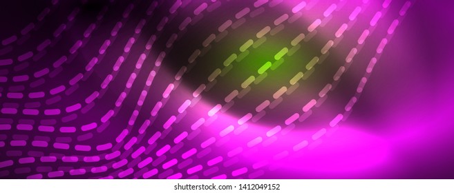 Shiny neon vector wave line abstract background, motion concept, vector illustration