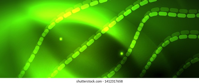 Shiny neon vector wave line abstract background, motion concept, vector illustration