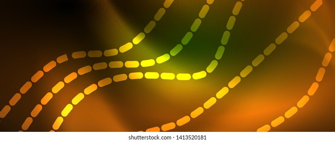 Schlaue Neonvektorwelle, abstrakter Hintergrund, Bewegungskonzept, Vektorgrafik