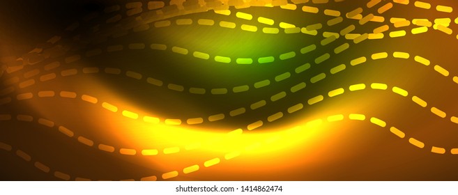 Schlaue Neonvektorwelle, abstrakter Hintergrund, Bewegungskonzept, Vektorgrafik
