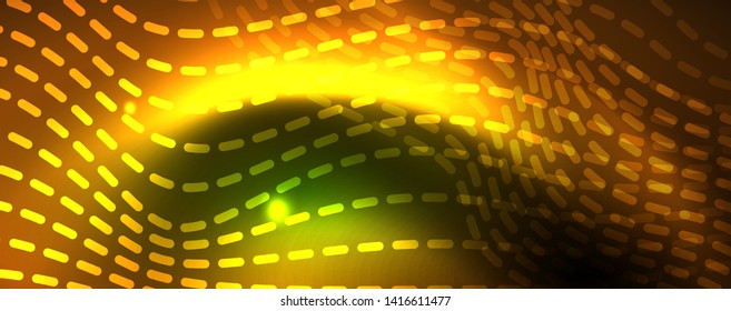 Shiny neon vector wave line abstract background, motion concept, vector illustration