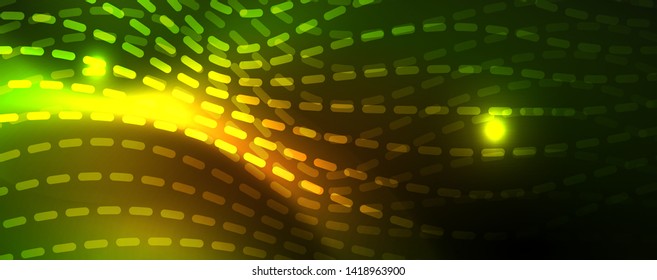 Shiny neon vector wave line abstract background, motion concept, vector illustration
