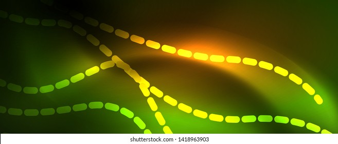 Shiny neon vector wave line abstract background, motion concept, vector illustration