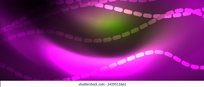 Shiny neon vector wave line abstract background, motion concept, vector illustration