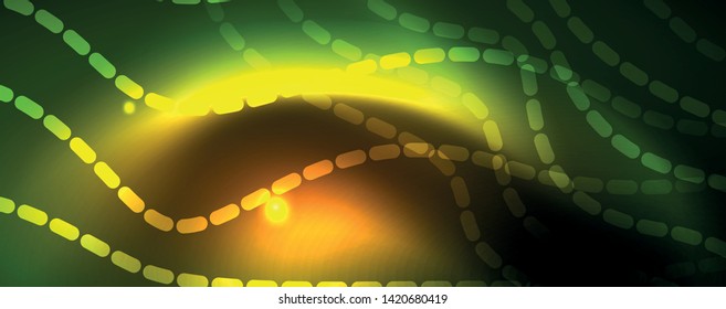Shiny neon vector wave line abstract background, motion concept, vector illustration