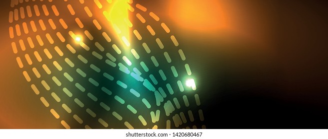 Shiny neon vector wave line abstract background, motion concept, vector illustration