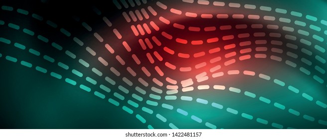 Shiny neon vector wave line abstract background, motion concept, vector illustration