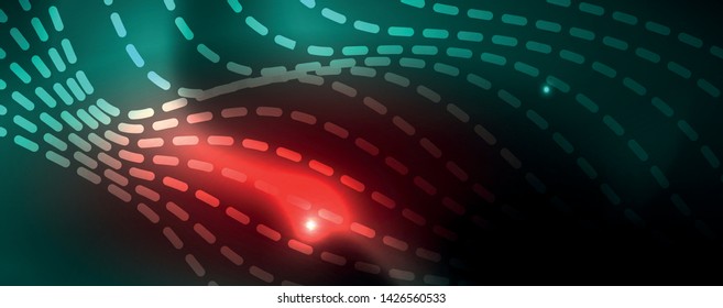 Shiny neon vector wave line abstract background, motion concept, vector illustration