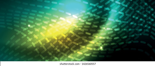 Shiny neon vector wave line abstract background, motion concept, vector illustration