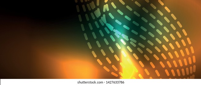 Shiny neon vector wave line abstract background, motion concept, vector illustration