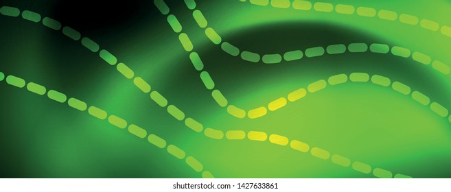 Plano de fundo abstrato de linha de onda vetorial neon brilhante, conceito de movimento, ilustração vetorial
