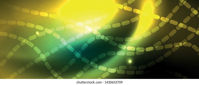 Shiny neon vector wave line abstract background, motion concept, vector illustration