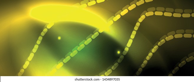 Shiny neon vector wave line abstract background, motion concept, vector illustration