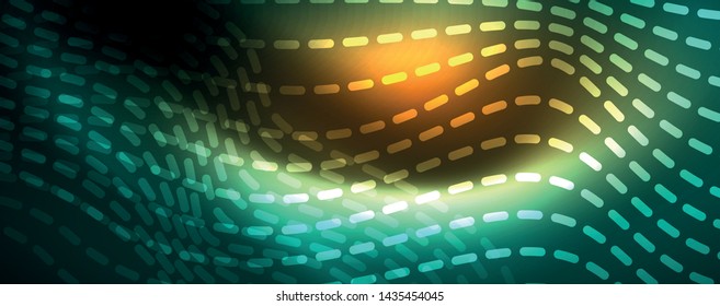 Shiny neon vector wave line abstract background, motion concept, vector illustration