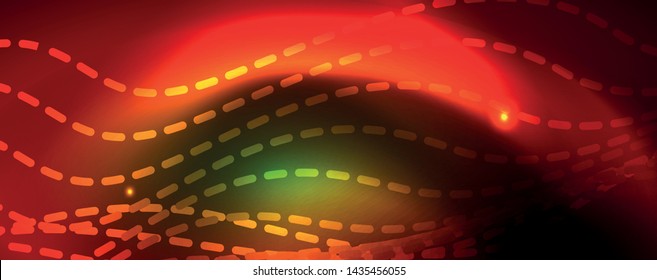 Shiny neon vector wave line abstract background, motion concept, vector illustration