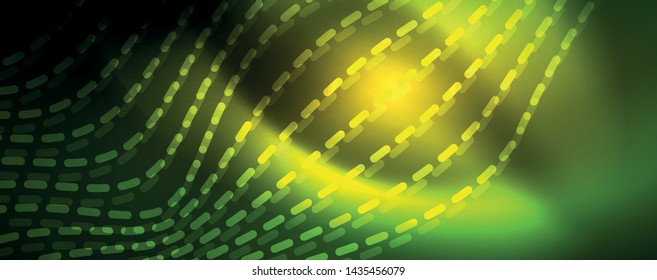 Schlaue Neonvektorwelle, abstrakter Hintergrund, Bewegungskonzept, Vektorgrafik