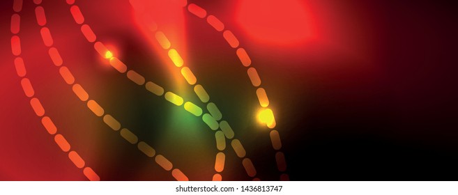 Shiny neon vector wave line abstract background, motion concept, vector illustration