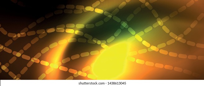 Schlaue Neonvektorwelle, abstrakter Hintergrund, Bewegungskonzept, Vektorgrafik