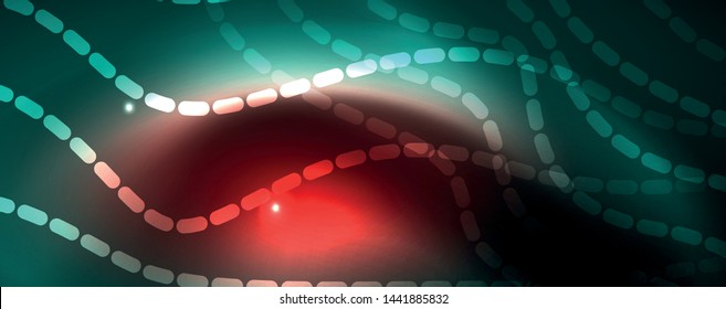Shiny neon vector wave line abstract background, motion concept, vector illustration