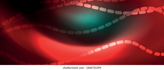 Shiny neon vector wave line abstract background, motion concept, vector illustration