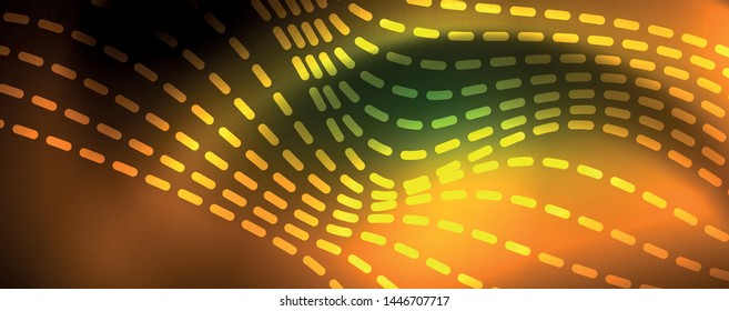 Shiny neon vector wave line abstract background, motion concept, vector illustration