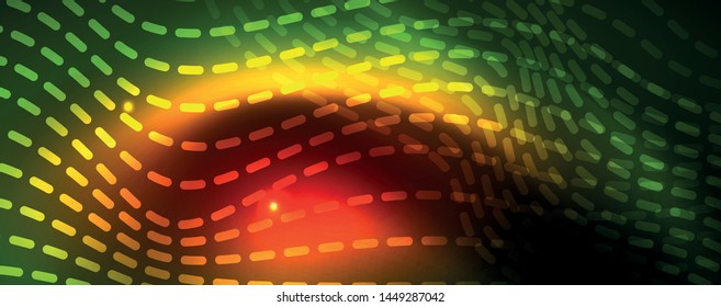Shiny neon vector wave line abstract background, motion concept, vector illustration