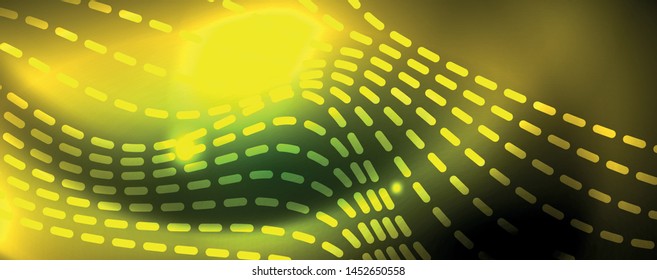 Shiny neon vector wave line abstract background, motion concept, vector illustration