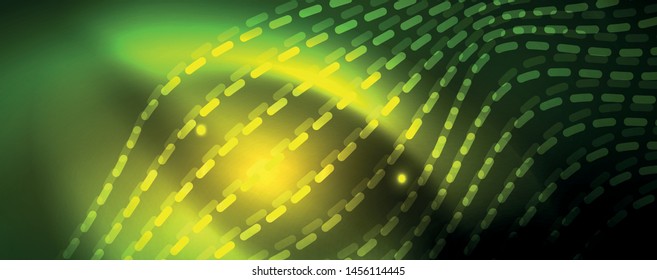 Schlaue Neonvektorwelle, abstrakter Hintergrund, Bewegungskonzept, Vektorgrafik