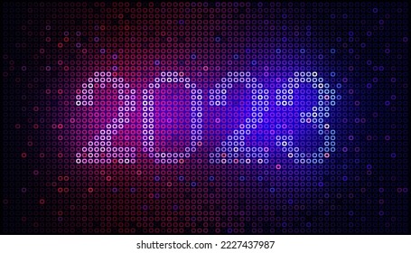 Shiny New Year background with pixel effect.