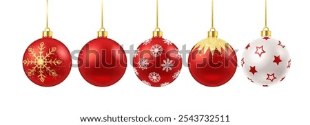 Similar – Image, Stock Photo Child hangs Christmas bauble on the Christmas tree