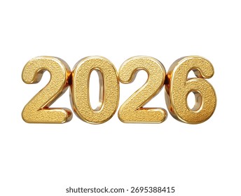 Ilustración brillante del efecto del texto del año Nuevo 2026