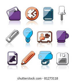 shiny office icons