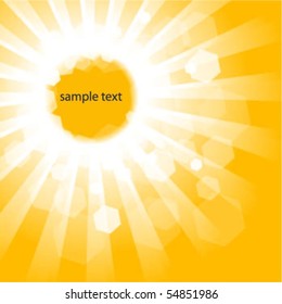 Shiny Orange Background With Text Space