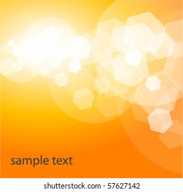 shiny orange vector background