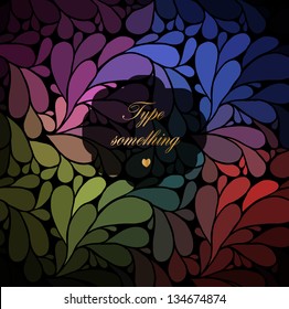 Shiny paisley (drops) background.
