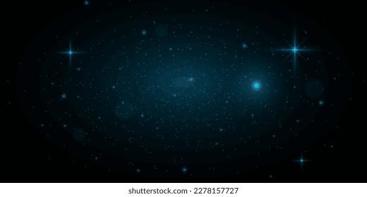 Shiny particle effect. Vector sparkles on a black background. Christmas light effect. Shiny magical dust particles. Sparks of dust and stars shine with a special light.