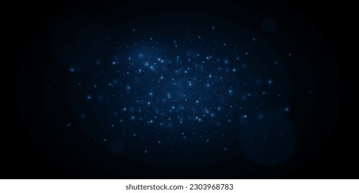 Shiny particle effect. Vector sparkles on a black background. Christmas light effect. Shiny magical dust particles. Sparks of dust and stars shine with a special light.	
