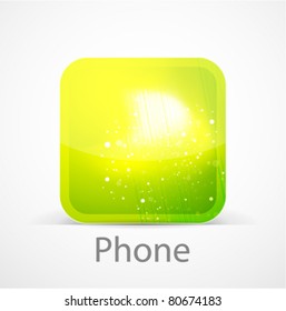 Leuchtende Telefonsymbole