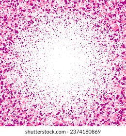 Shiny pink circles isolated on a white background Frame.