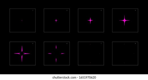 Efecto de animación brillante con espuma de veneno. cuadro por cuadro de animación clásica hoja de cálculo para juegos, dibujos animados, vídeo, animación o movimiento