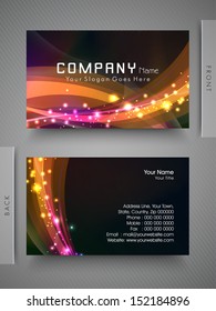 Shiny professional and designer business card set or visiting card set. 