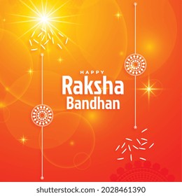 shiny raksha bandhan festival background design