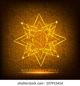 Shiny Ramadan Kareem Hintergrund. EPS10