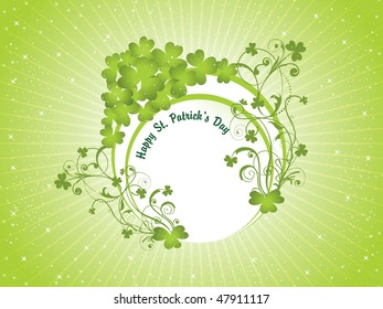 shiny rays background with decorated frame