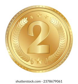 Shiny realistic gold. trophy prize design for champions and outstanding achievements. vector eps isolated