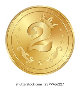 Shiny realistic gold. trophy prize design for champions and outstanding achievements. vector eps isolated