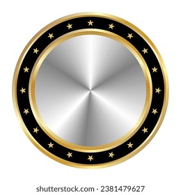 Shiny realistic gold. trophy prize design for champions and outstanding achievements. vector eps isolated