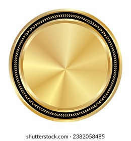 Shiny realistic gold. trophy prize design for champions and outstanding achievements. vector eps isolated