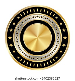 Shiny realistic gold. trophy prize design for champions and outstanding achievements. vector eps isolated