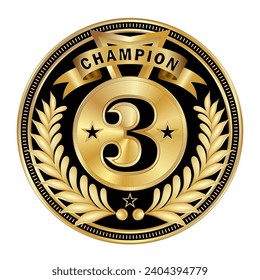 Shiny realistic gold. trophy prize design for champions and outstanding achievements. vector eps isolated